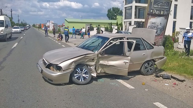 Accident grav cu doi răniți la Satu Mare