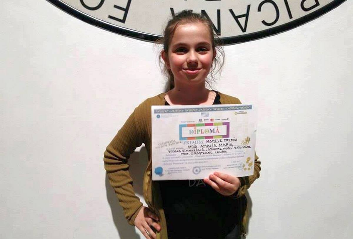 O sătmăreancă a câștigat Marele Premiu la Olimpiada Micilor Bancheri
