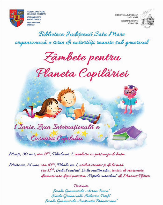 Suită de evenimente de Ziua Copilului la Bibliotecă