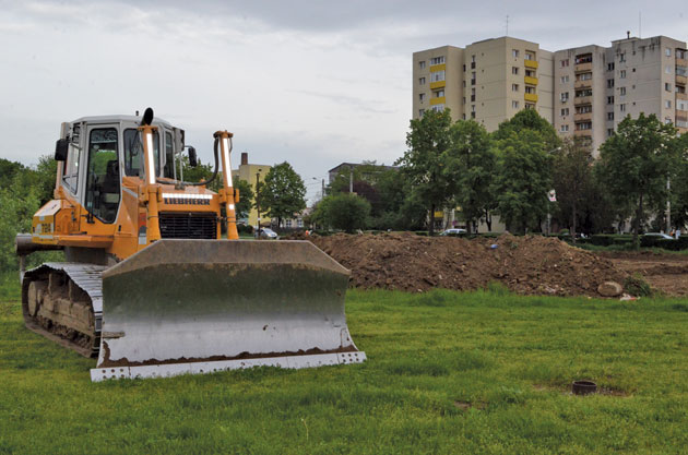 Pregătiri pentru începerea lucrărilor pe șantierul Lidl