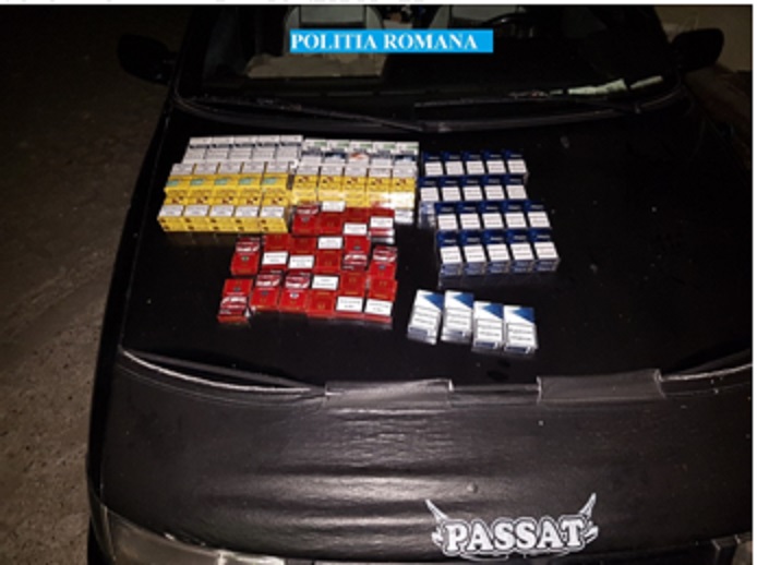 Țigări de contrabandă, confiscate de polițiști