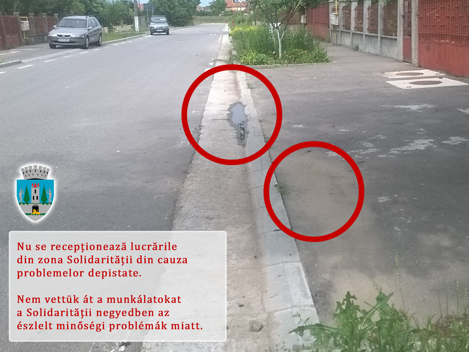 Primarul nu mai recepționează lucrări de proastă calitate