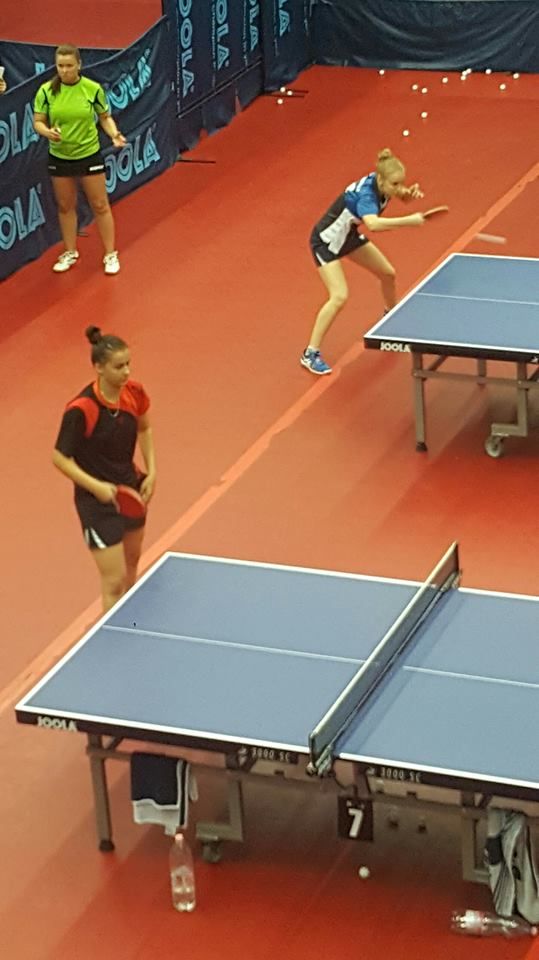 Două foste jucătoare de tenis de masă din Carei în pregătire pentru C.E. din Portugalia