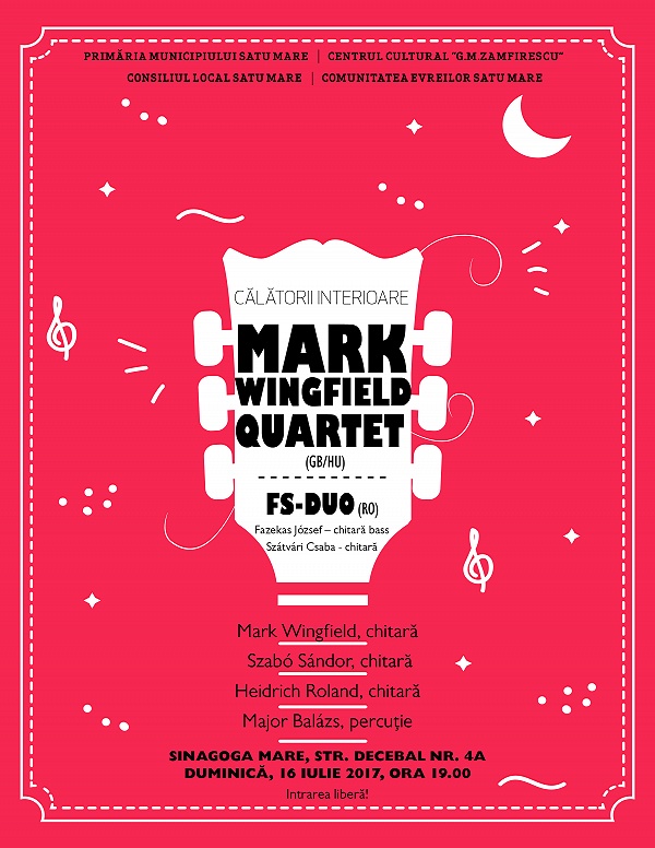 Mark Wingfield și FS-Duo susțin un concert de chitară acustică la Sinagoga Mare