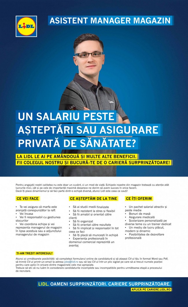 LIDL face angajări la Satu Mare