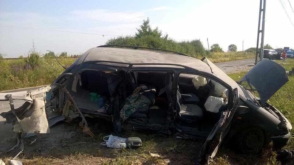 VIDEO/FOTO. Accident cumplit lângă Satu Mare