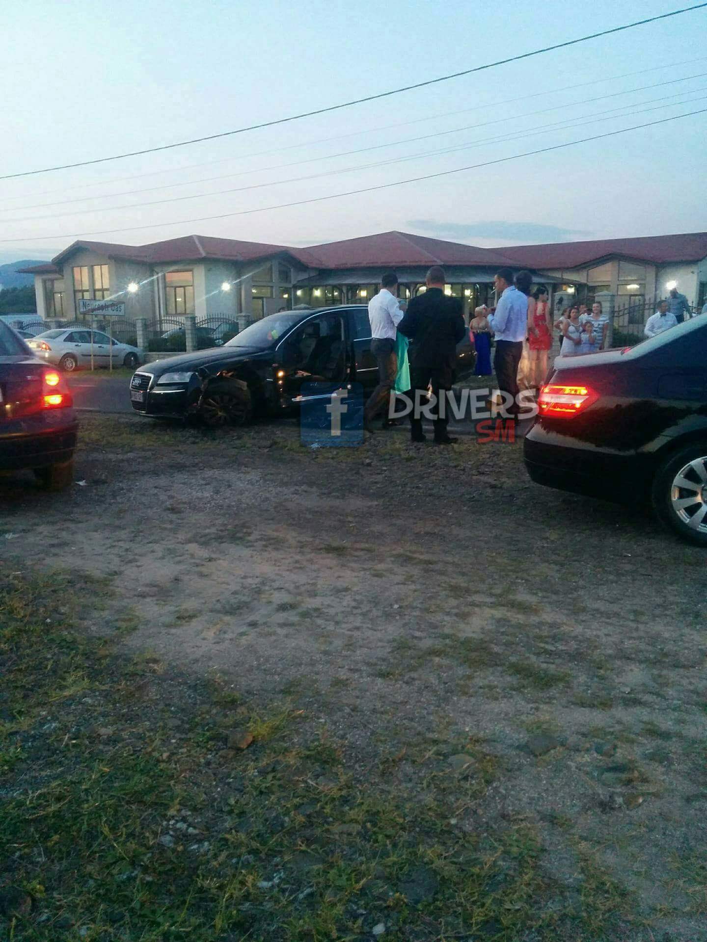 Accident rutier la o nuntă în Oaș, două persoane au fost rănite