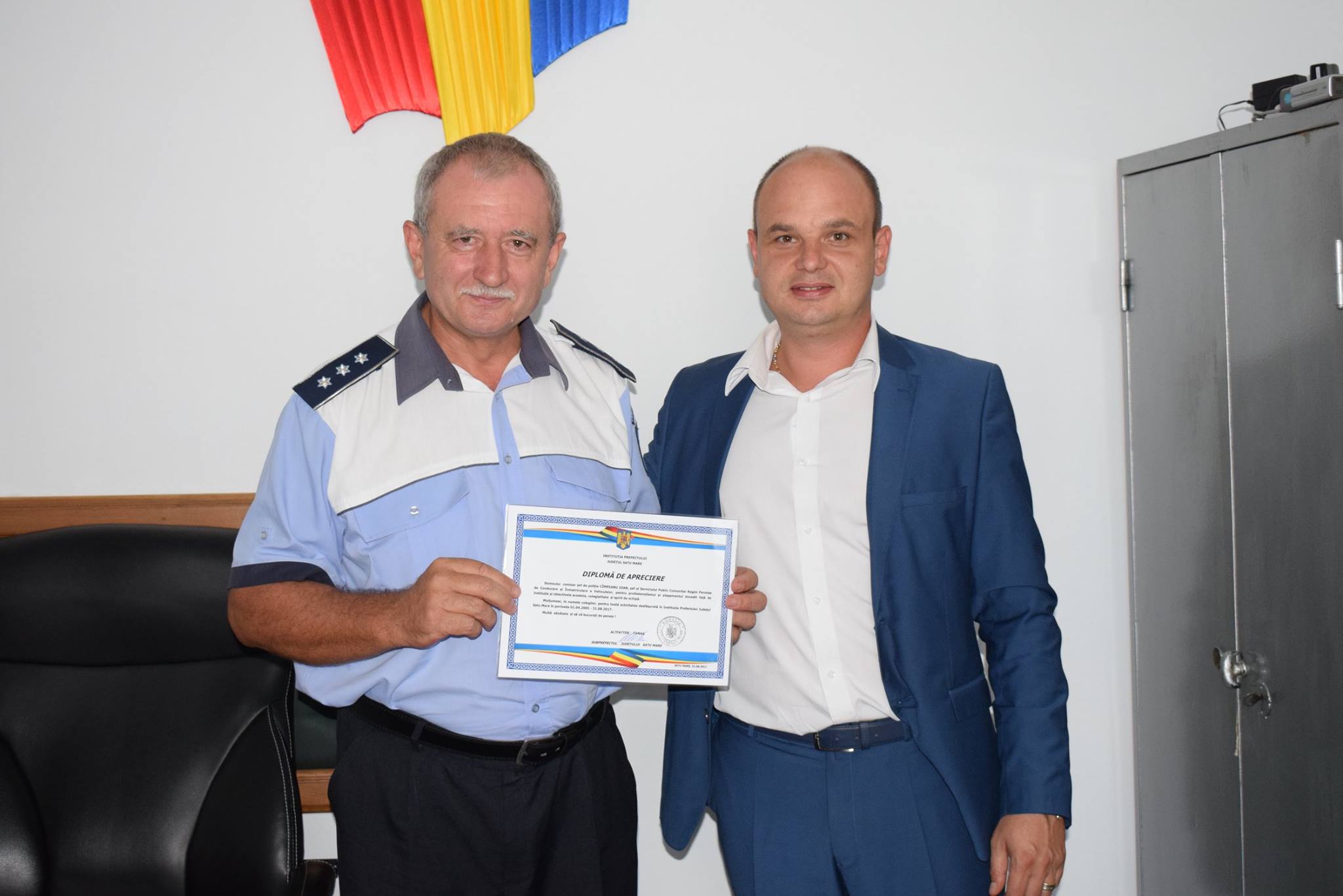 FOTO. Ioan Cîmpeanu, șeful de la permise și înmatriculări, s-a pensionat