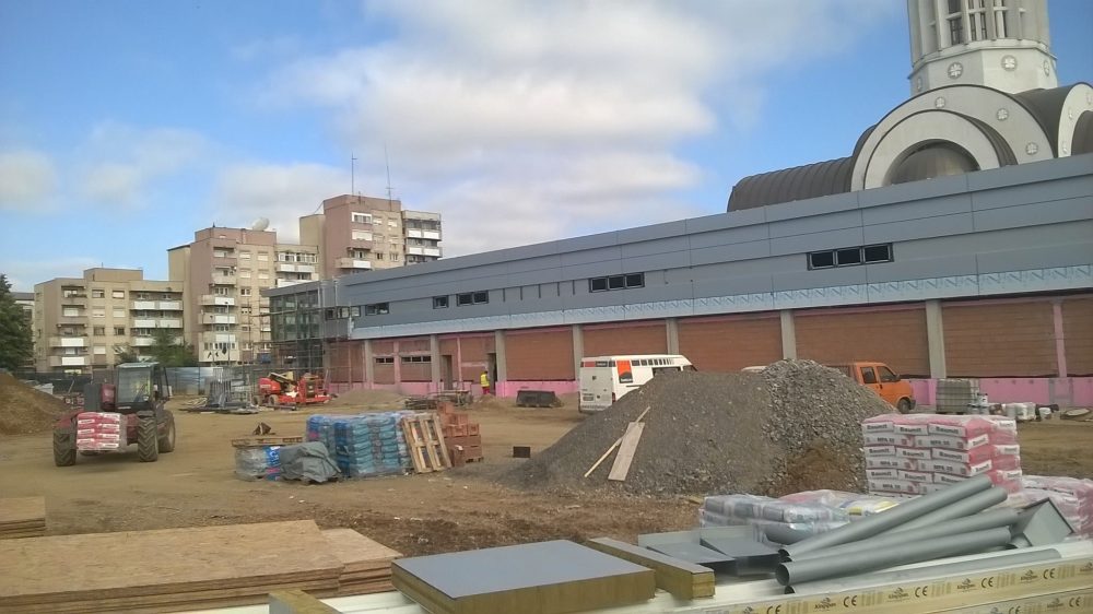 VIDEO/FOTO. Întârzieri la construcția Lidl. Când va fi gata magazinul de la Satu Mare