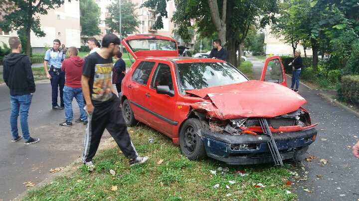 VIDEO/FOTO. Accident la Satu Mare. Șoferiță căutată de poliție