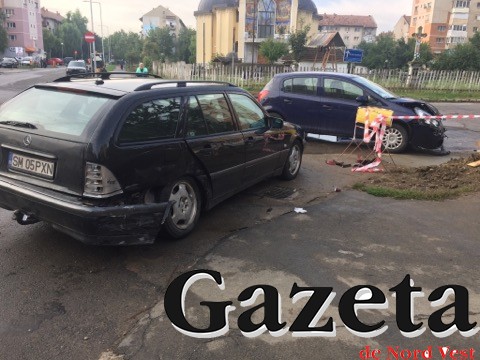 FOTOGALERIE. Accident de bună dimineața. Nu s-a ținut cont de prioritate