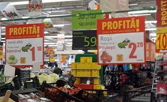 FOTOGALERIE. Produse locale într-un hipermarket din Satu Mare. Primele de acest gen