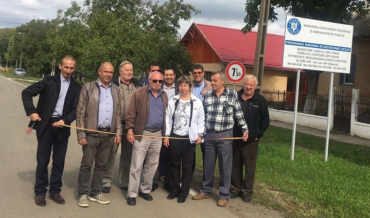 FOTO. Drum județean reabilitat, recepționat astăzi la Pir. Investiție de aproape  2,5 milioane lei