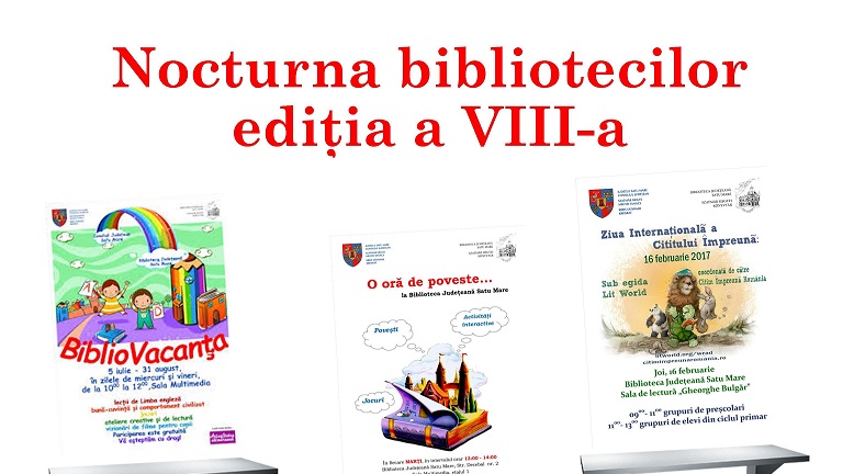 Nocturna Bibliotecilor, o nouă ediție la Satu Mare. Când va avea loc