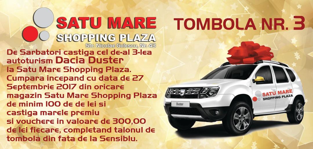 Tombola nr. 3 la Satu Mare Shopping Plaza, unde cumpărăturile tale se premiază!
