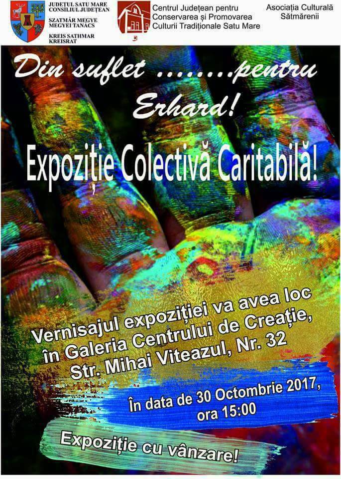 Expoziție caritabilă cu vânzare, azi de la 15 la Centrul de Creație