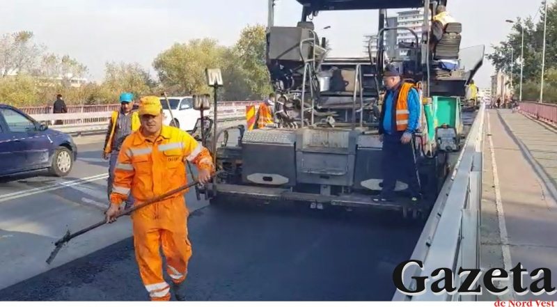 VIDEO/FOTO. Se lucrează la Podul Golescu. Circulație îngreunată