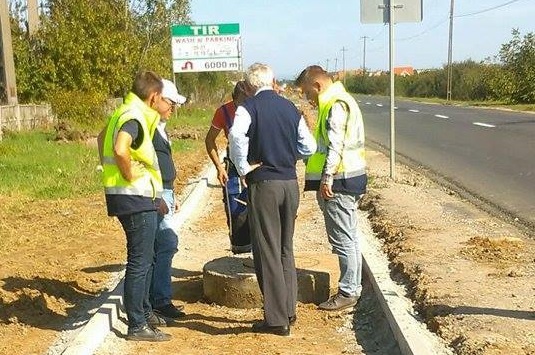 FOTOGALERIE. Pista pentru bicicliști înaintează zi de zi către Aquapark. Când va fi gata