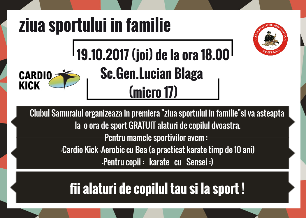 Ziua sportului în familie la Samuraiul
