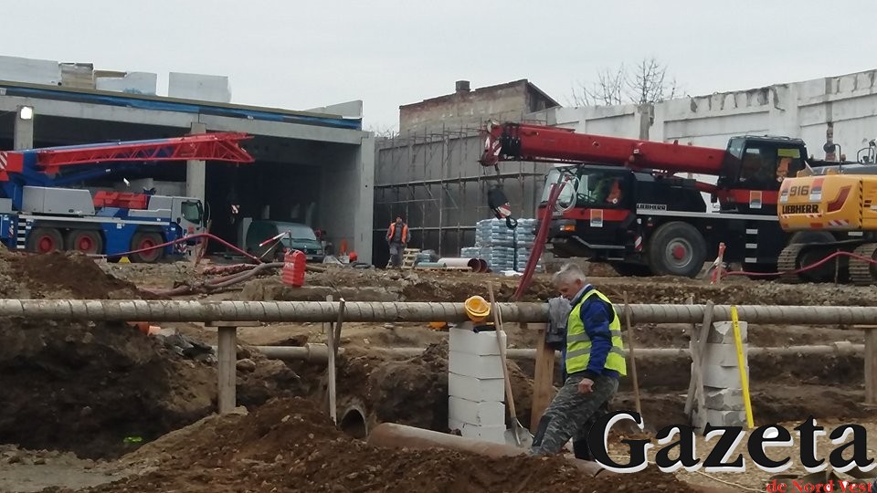 VIDEO/FOTO. Noul Kaufland, pe repede-nainte. Incredibil cât de mult au evoluat lucrările