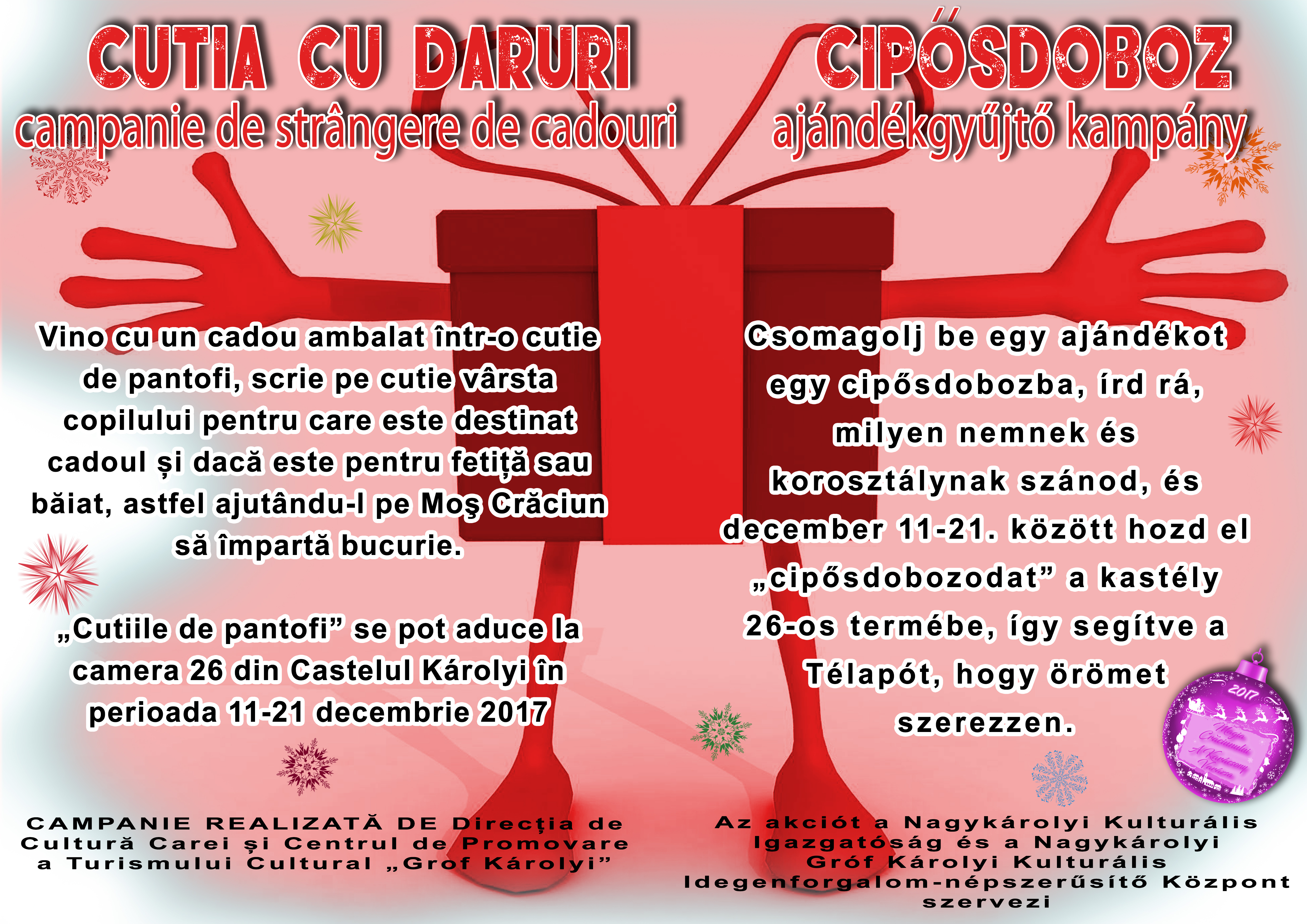 Campania de strângere de cadouri „Cutia cu daruri”