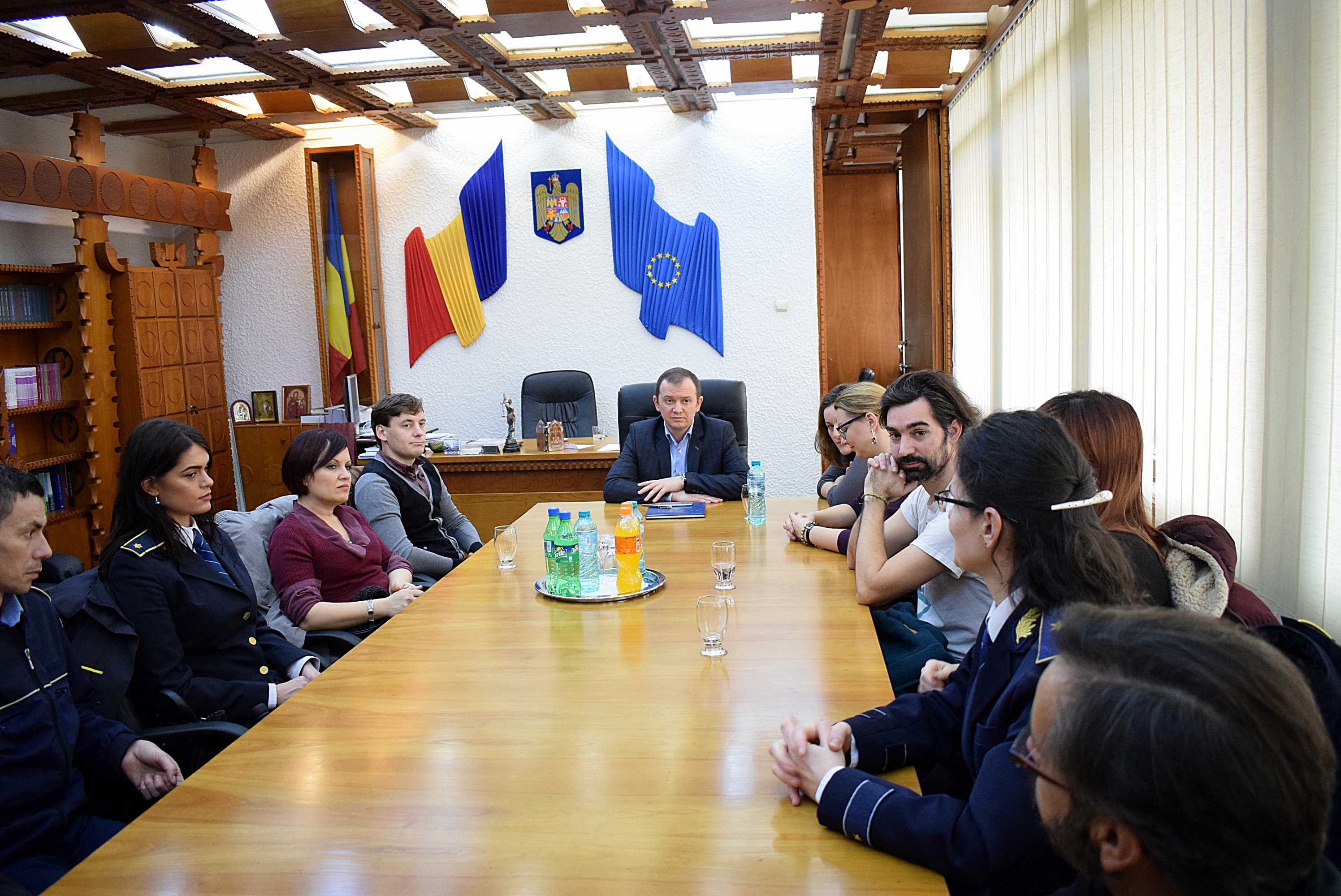 FOTOGALERIE. Reprezentanți ai penitenciarelor din cinci țări, în vizită la Prefectură