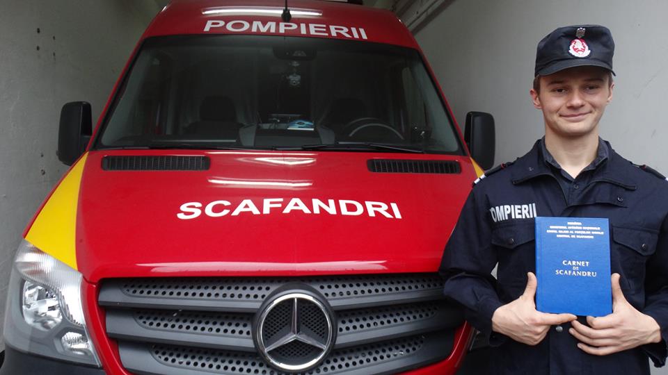 FOTO. Sătmarul are acum un scafandru profesionist. Sătmărean atestat