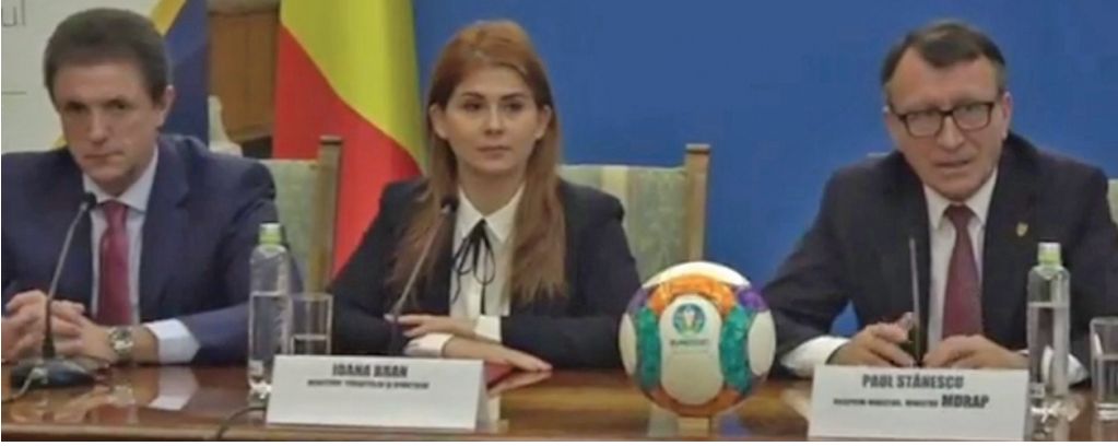 Vicepremierul Paul Stănescu şi ministrul Ioana Bran împreună cu Gică Popescu au vorbit despre starea lucrărilor de la stadioanele din Bucureşti