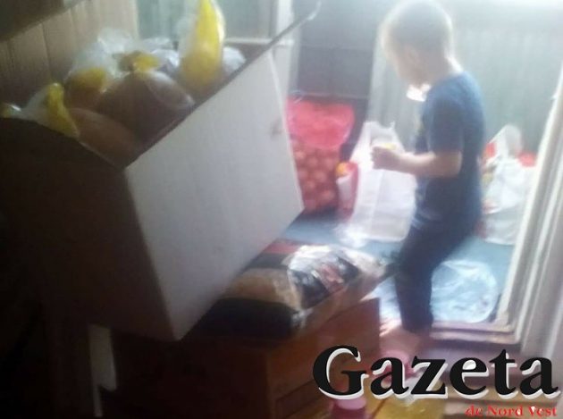 FOTOGALERIE. OMENIE. Unicarm a donat alimente pentru familia cu șapte copii părăsiți de tată. ”Nu știm cum să le mulțumim”