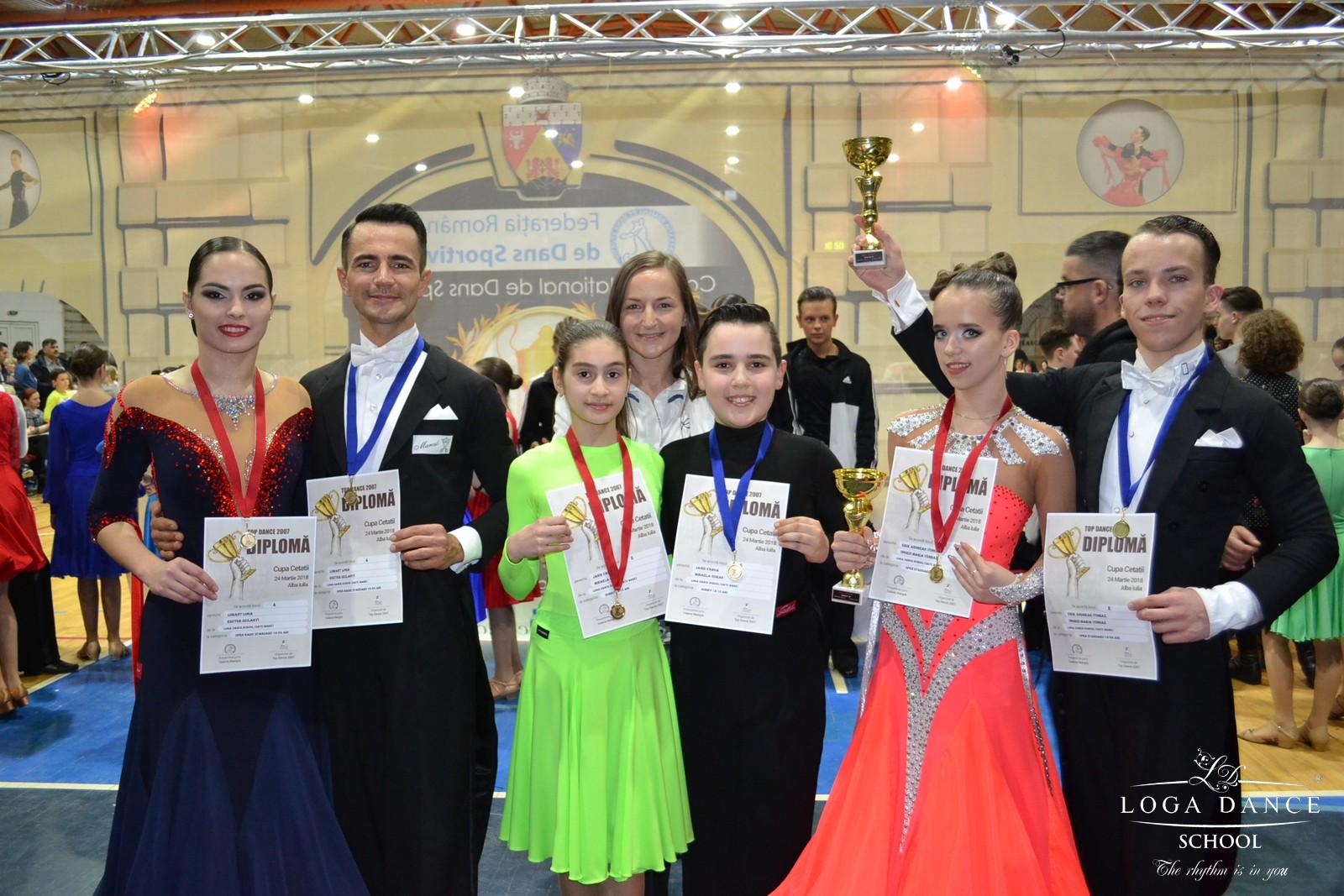Şase medalii pentru Loga Dance School la Cupa Cetăţii