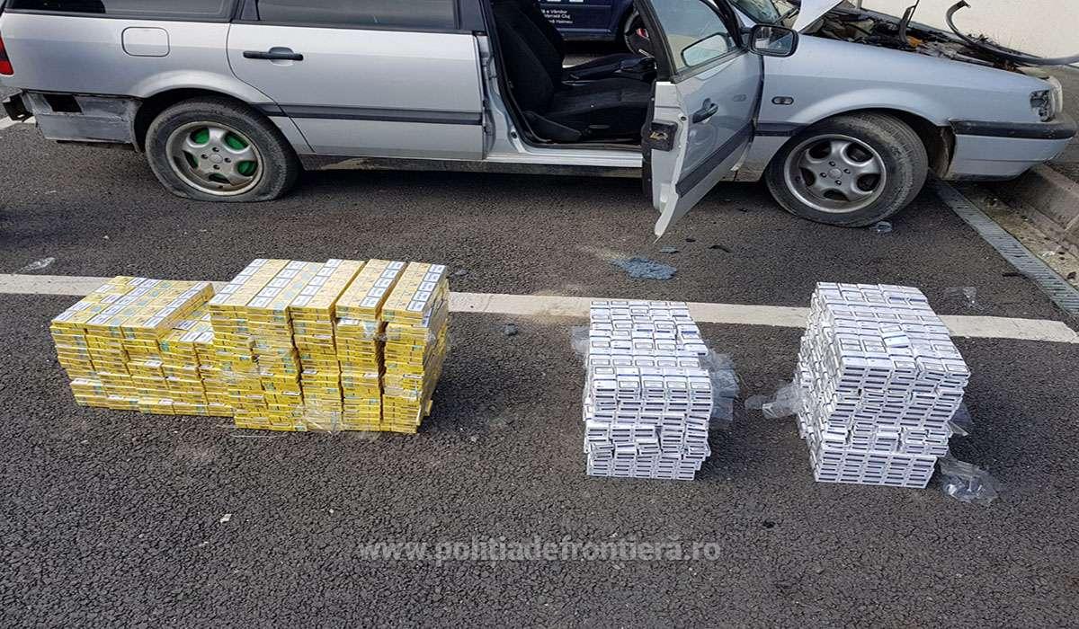 Captură impresionantă de țigări de contrabandă