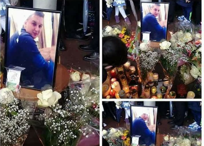 FOTO. Un ultim omagiu tânărului oșan ucis la Paris. Avea doar 23 de ani