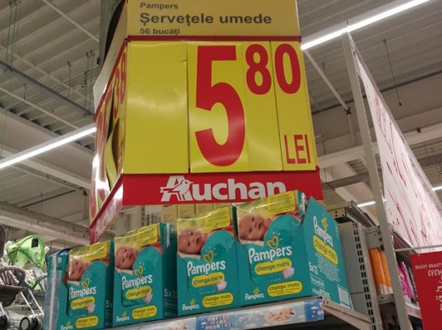 FOTO. Un preț la raft, altul la casă, la un magazin din Satu Mare. Voi ce părere aveți