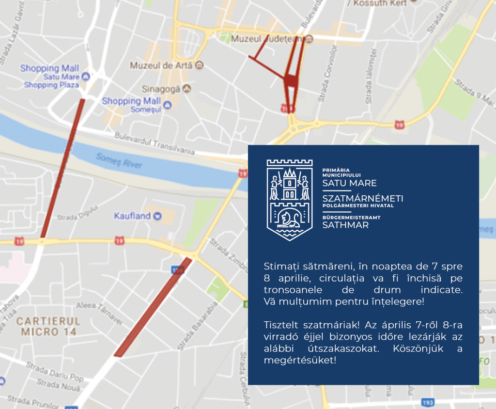 ATENȚIE! Străzi închise în Noaptea de Înviere! Aveți grijă pe unde circulați