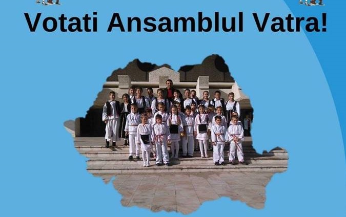 VOTAȚI ansamblul VATRA din Santău. Astăzi, în competiție la Măruță