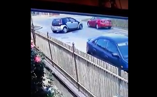 VIDEO. ACCIDENT evitat în ultimul moment. La un pas de TRAGEDIE