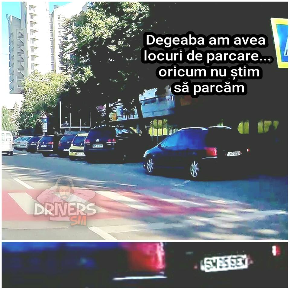 Degeaba avem locuri de parcare, că nu știm parca...