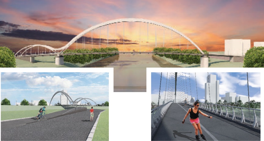 Pasarela pietonală de peste Someș, finalizată cel mai rapid. Ce se întâmplă cu podurile ”doi ” și ”trei”