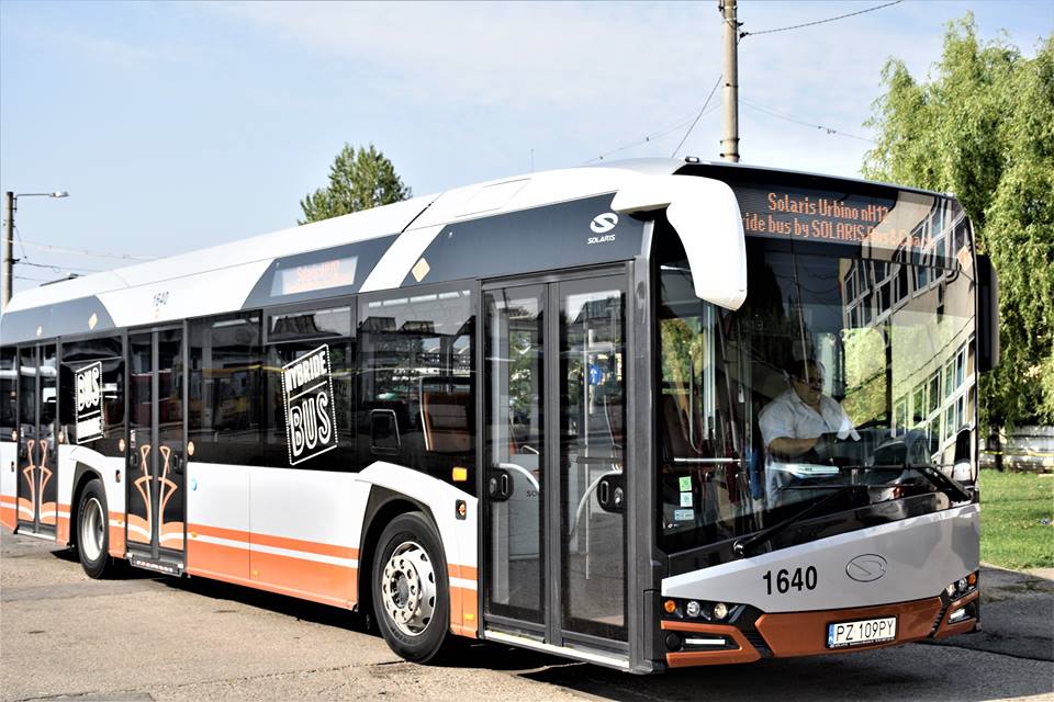 FOTOGALERIE. PREMIERĂ. Autobuz hibrid la Satu Mare. Va circula pe mai multe trasee