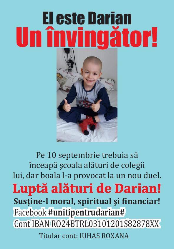 Apel umanitar pentru Darian