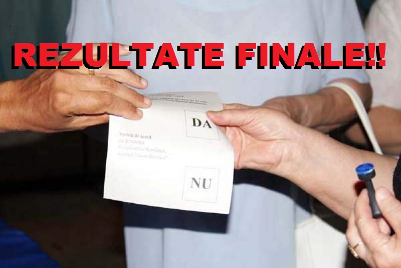 REFERENDUM. REZULTATE FINALE la Satu Mare! Peste 92% dintre sătmărenii prezenți la urne au votat DA