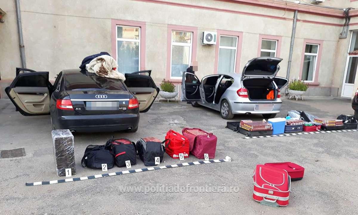 FOTOGALERIE. ”CĂRĂUȘI”, prinși de polițiștii de frontieră. Ce transportau