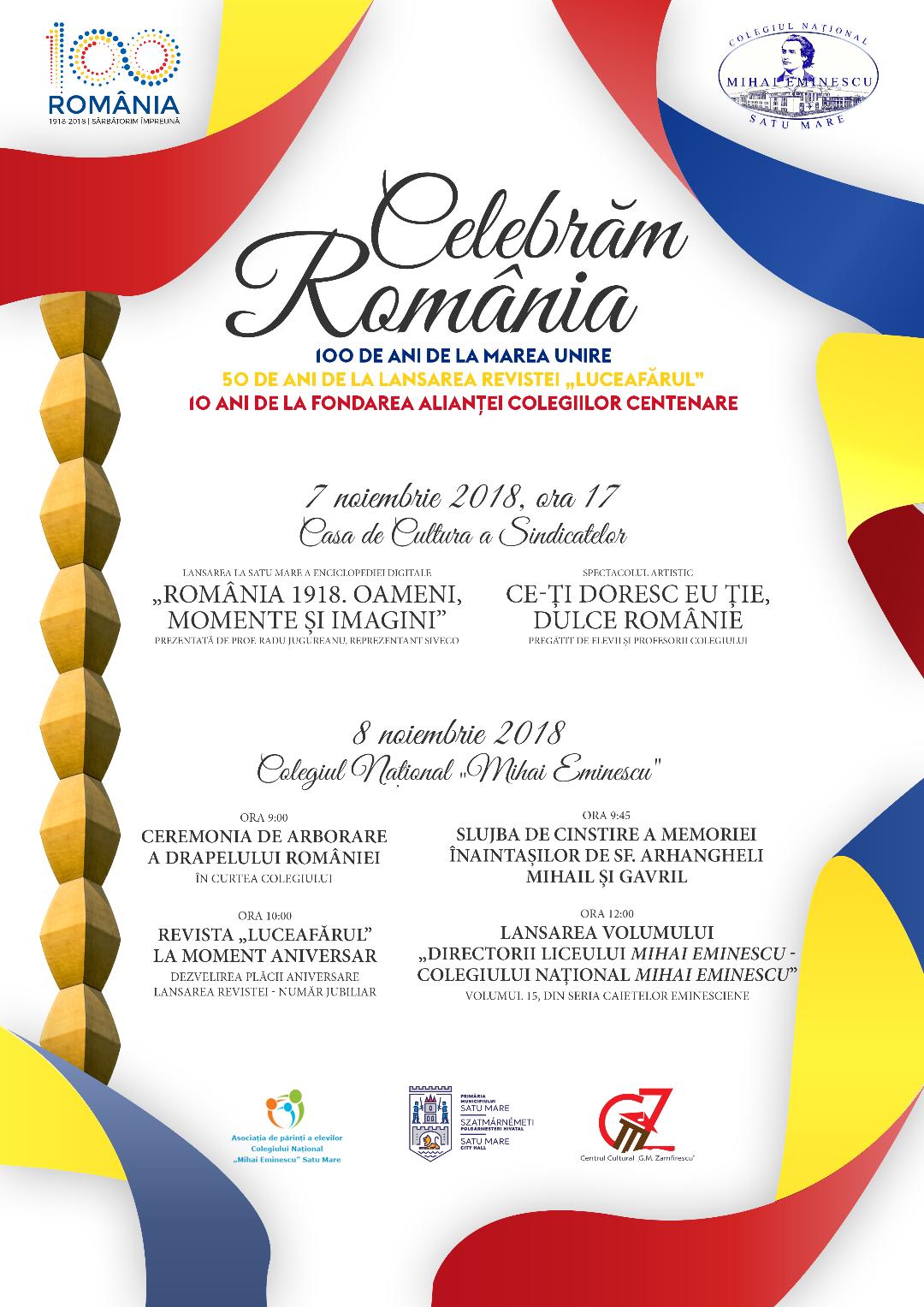 Eminescienii  celebrează România