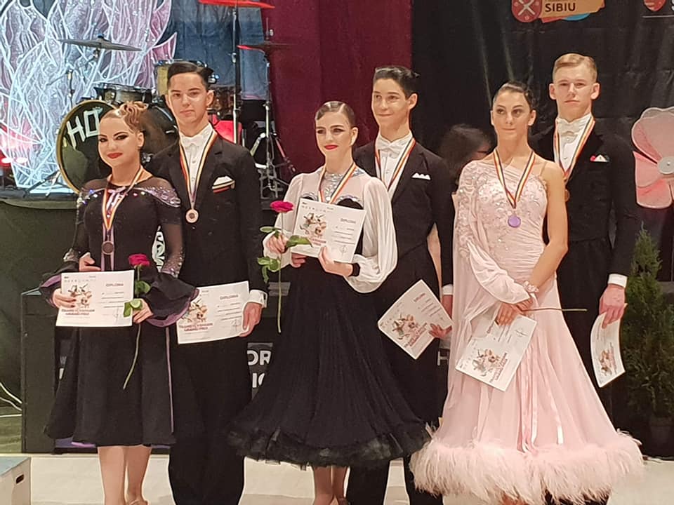 Perechea Oana Bumba-Ciprian Marița în finala WDSF Transylvanian Grand Prix 2018