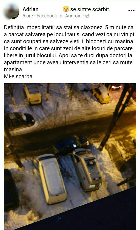 După ce ești prost, mai și claxonezi!