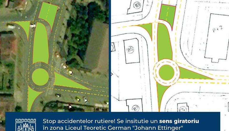 Un nou sens giratoriu va fi amenajat în Sătmar