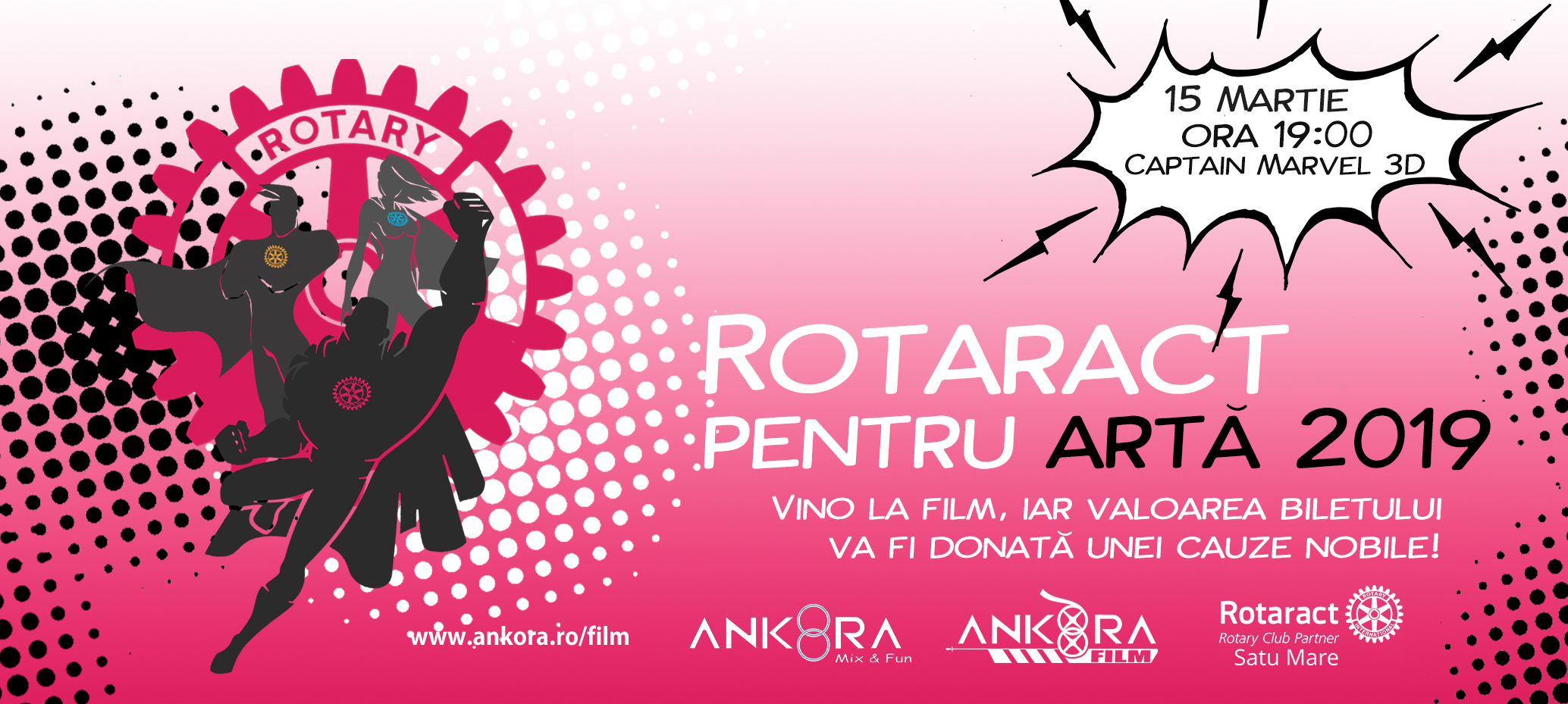 Hai să fii și TU un supererou la a patra ediție „Rotaract pentru Artă”!