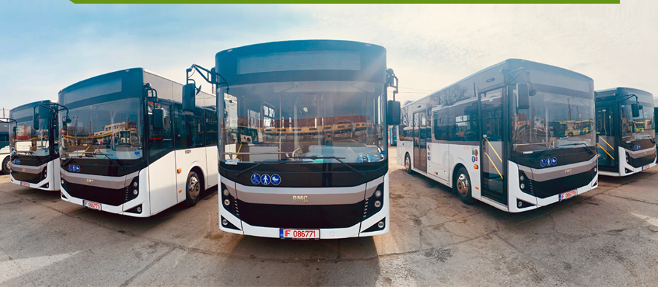 FOTOGALERIE. Cinci autobuze NOU-NOUȚE la Satu Mare. Autobuze EURO 6