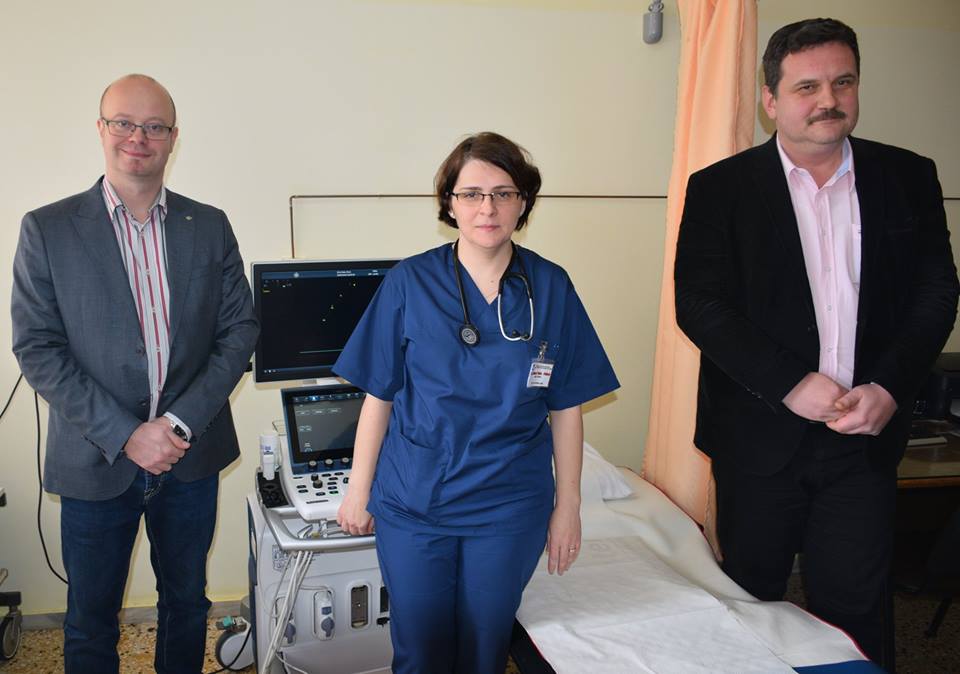 FOTO/VIDOE. Primăria Satu Mare investește în sănătate. A donat un ecograf cardiac doppler pentru secția Cardiologie a Spitalului Județean