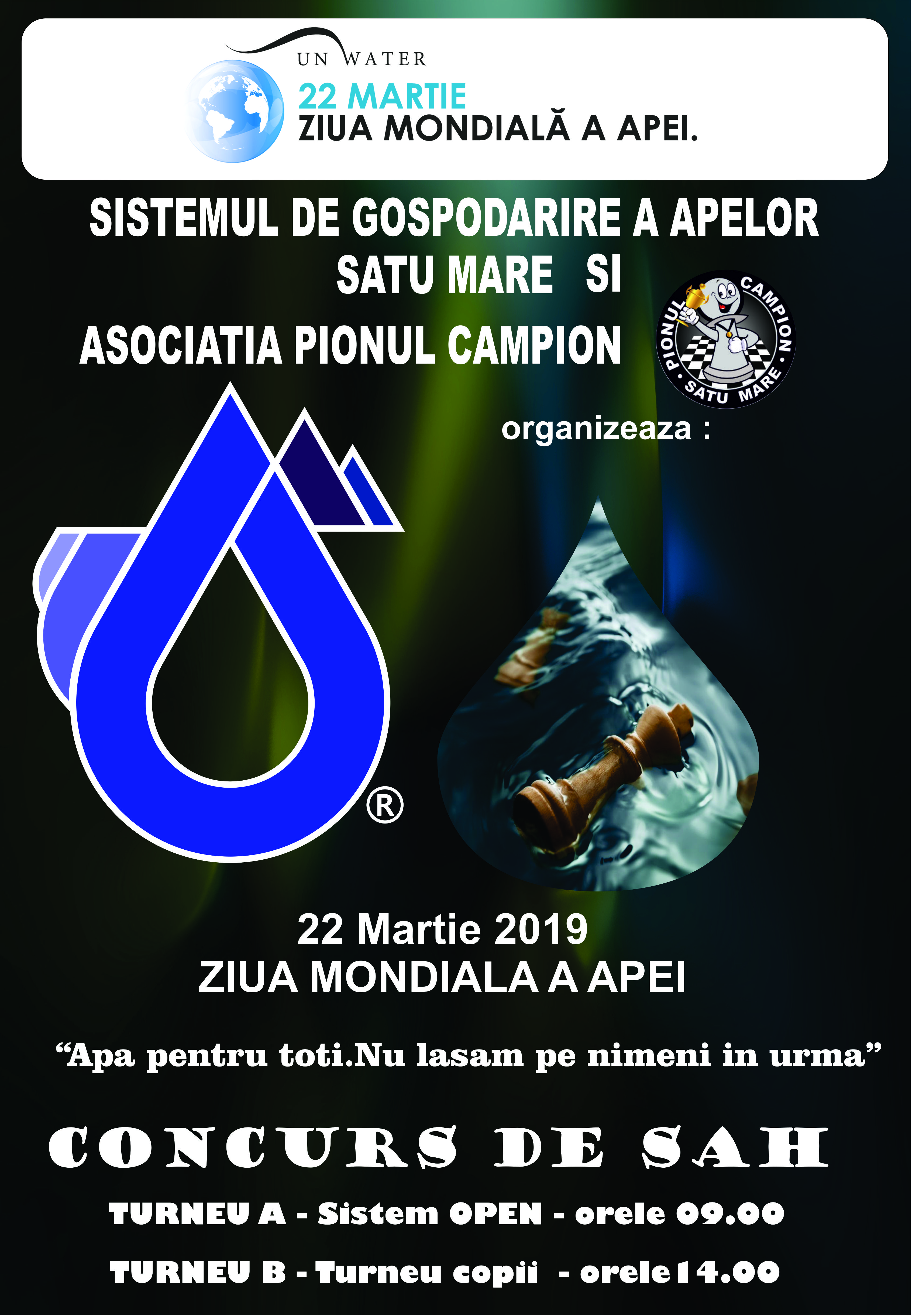 Concurs de șah organizat de Ziua Mondială a Apei